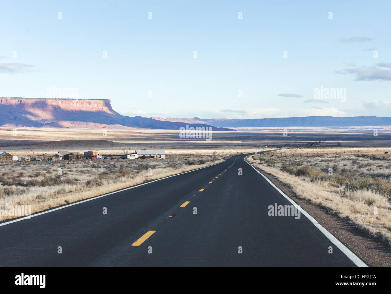 Remote Highway Remote highway in snowy mountain hi-res stock photography and images ...