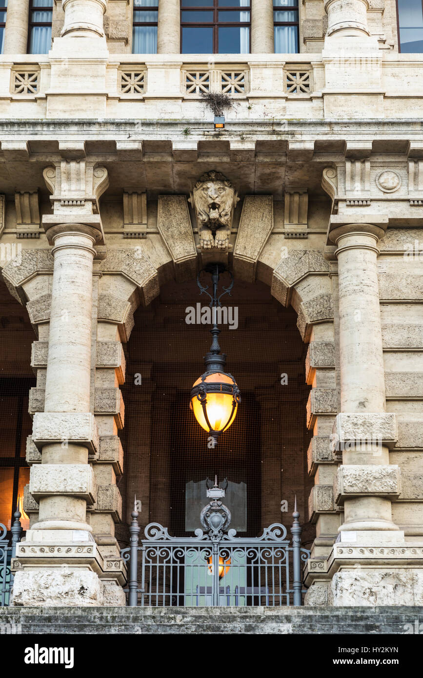 Palace of Justice (Corte di Cassazione) of Neobaroque style in Rome, Italy Stock Photo