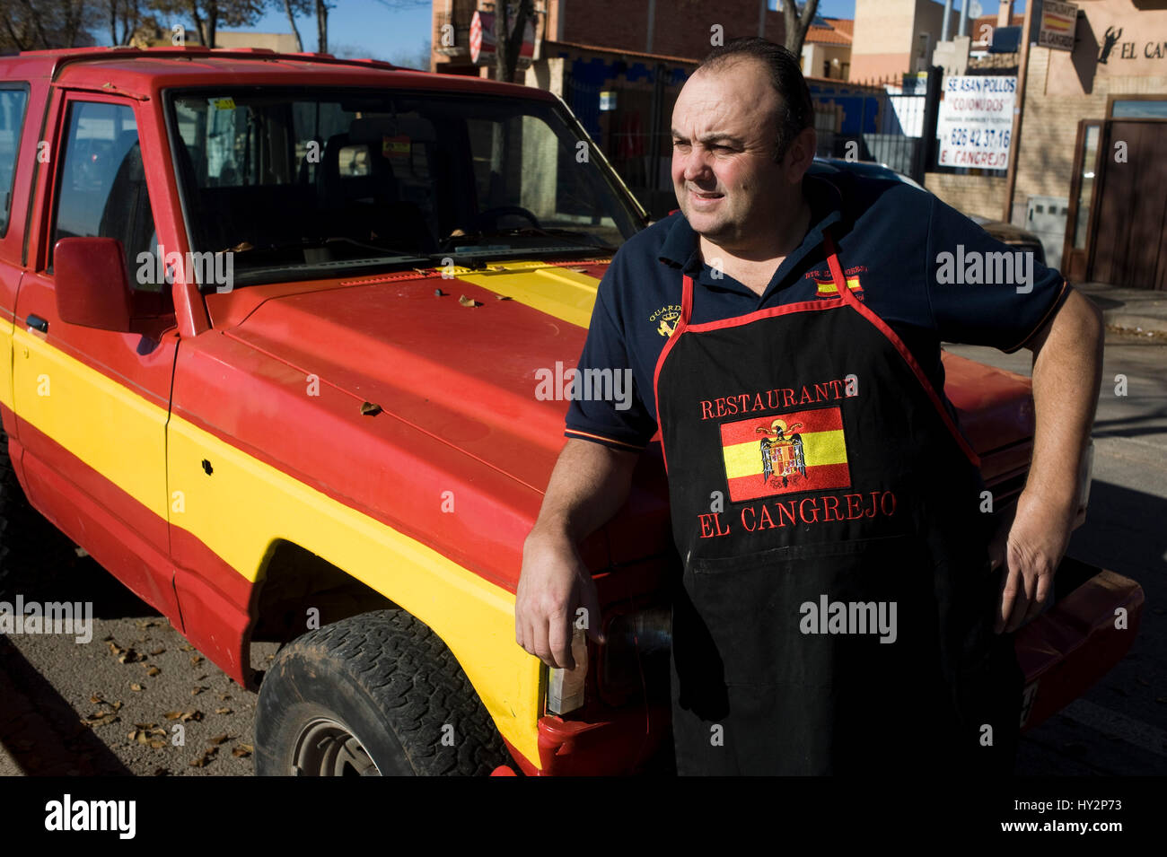 El Cangrejo bar restaurant in La Solana, Ciudad Real, Spain, pays homage to  Spanish dictator Francisco Franco Stock Photo - Alamy