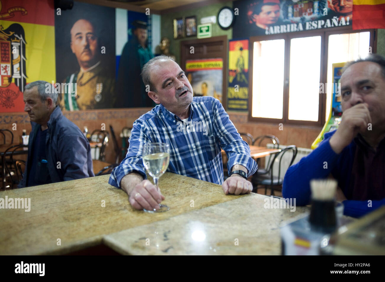 El Cangrejo bar restaurant in La Solana, Ciudad Real, Spain, pays homage to  Spanish dictator Francisco Franco Stock Photo - Alamy