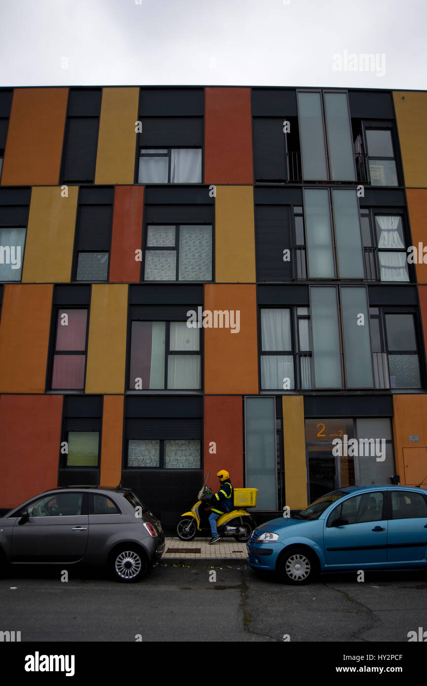 Almost abandoned neighbourhood in the outskirts of Avila, Spain. Most