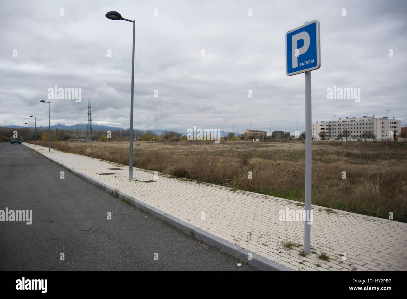 Almost abandoned neighbourhood in the outskirts of Avila, Spain. Most