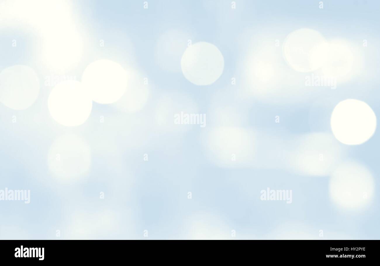 Abstract blurred bokeh light on light blue blackground Stock Photo - Alamy