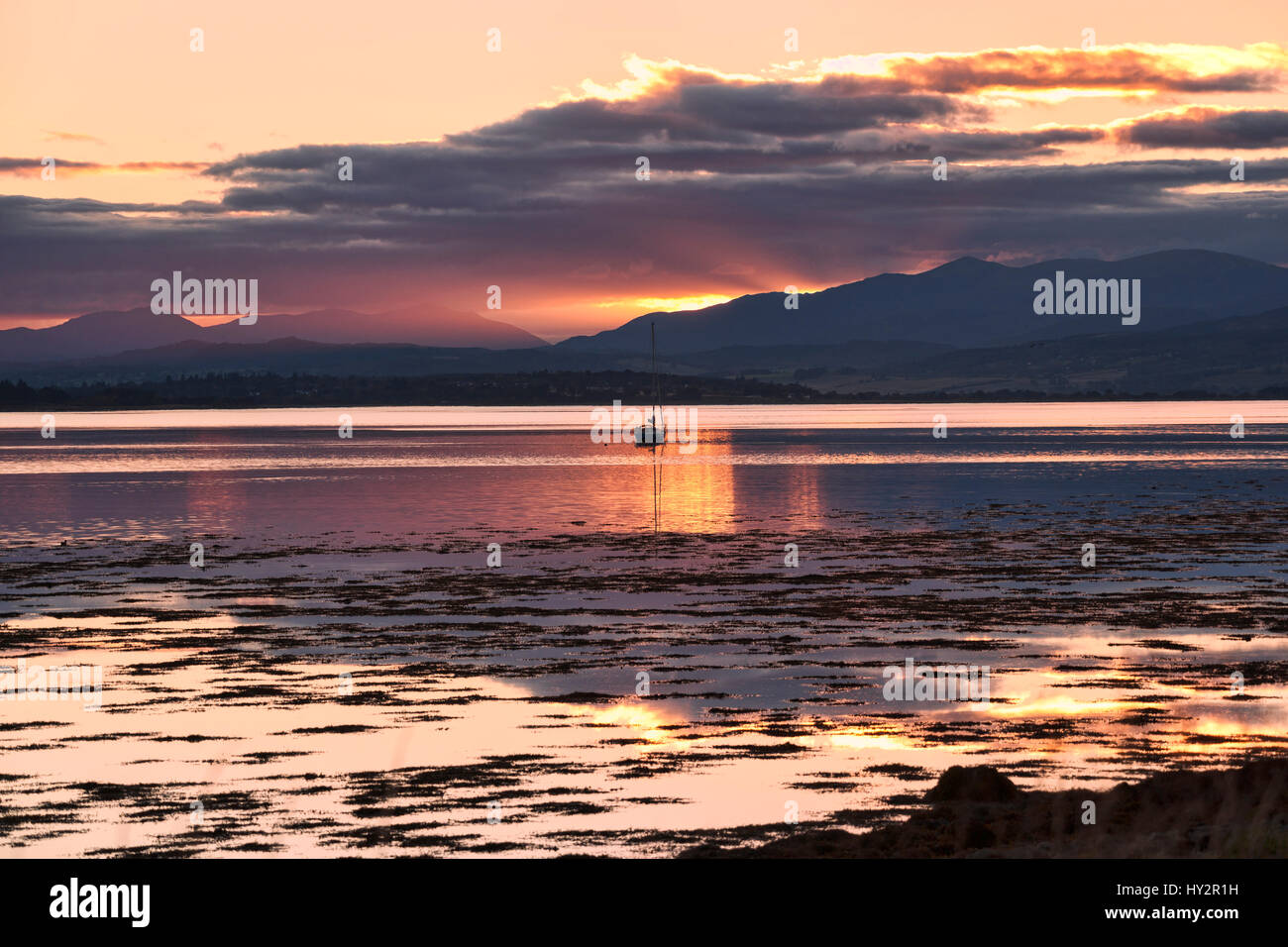 Sunset over Beauly Firth, Inverness, Highland, Scotland, UK Stock Photo