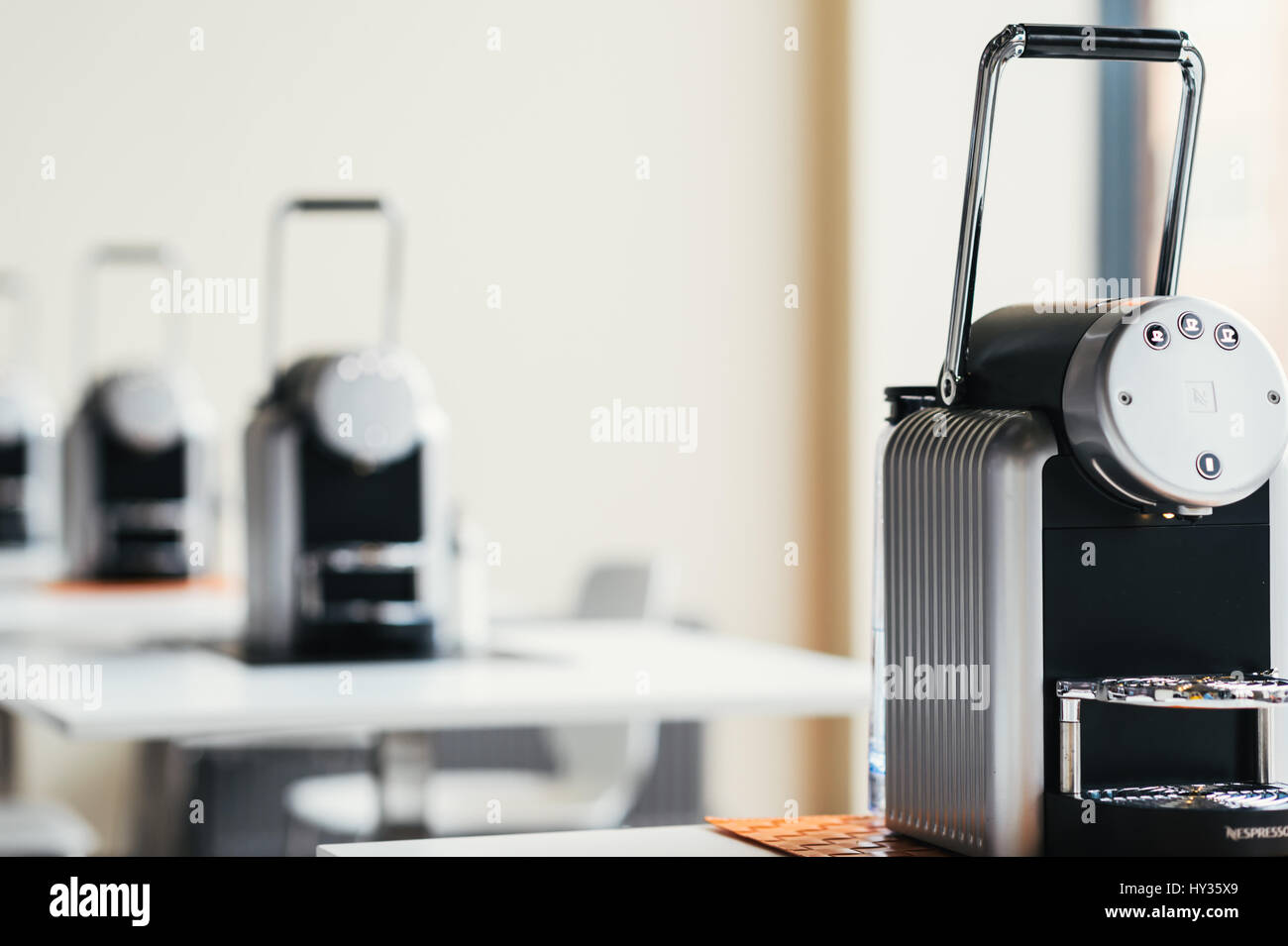Nespresso commercial hi-res stock photography and images - Alamy