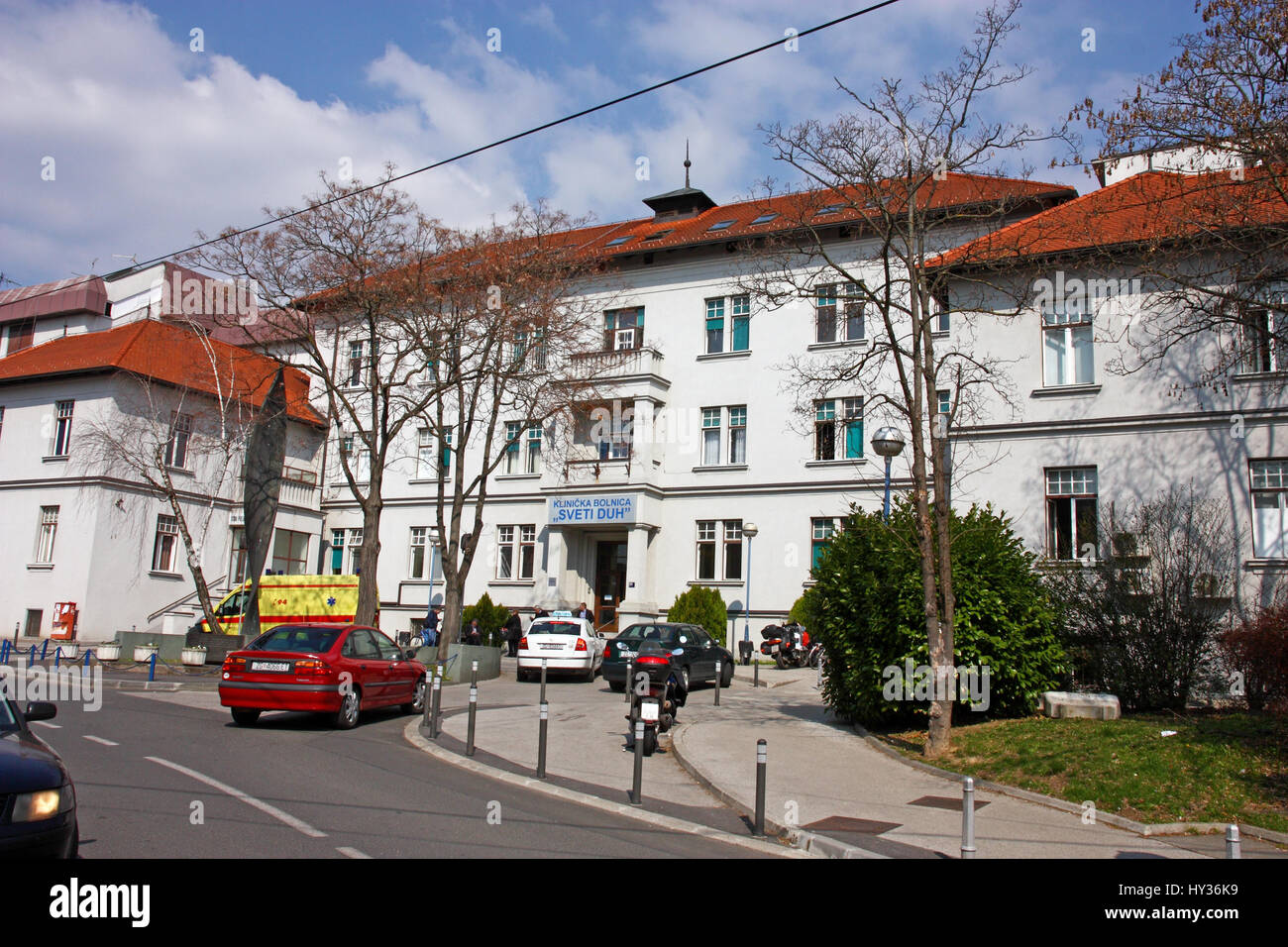 CROATIA ZAGREB, 13 MARCH 2017 The main entrance for visitors in the