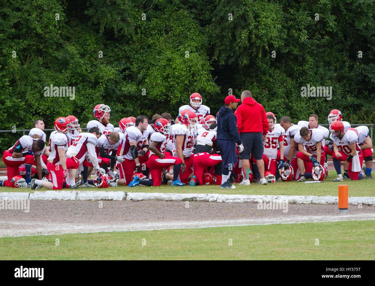 British American football in Suffolk Stock Photo