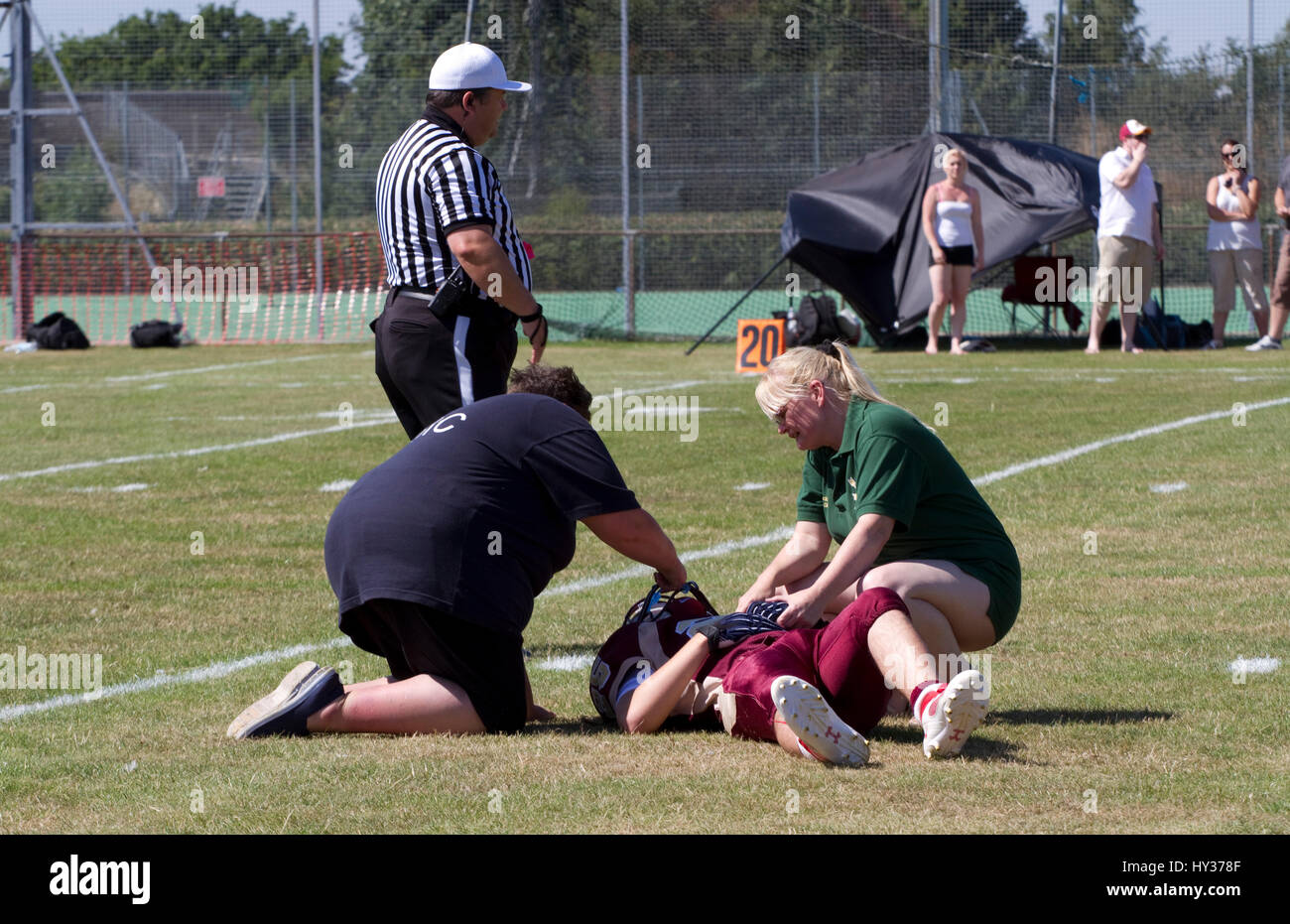 British American football in Suffolk Stock Photo Alamy