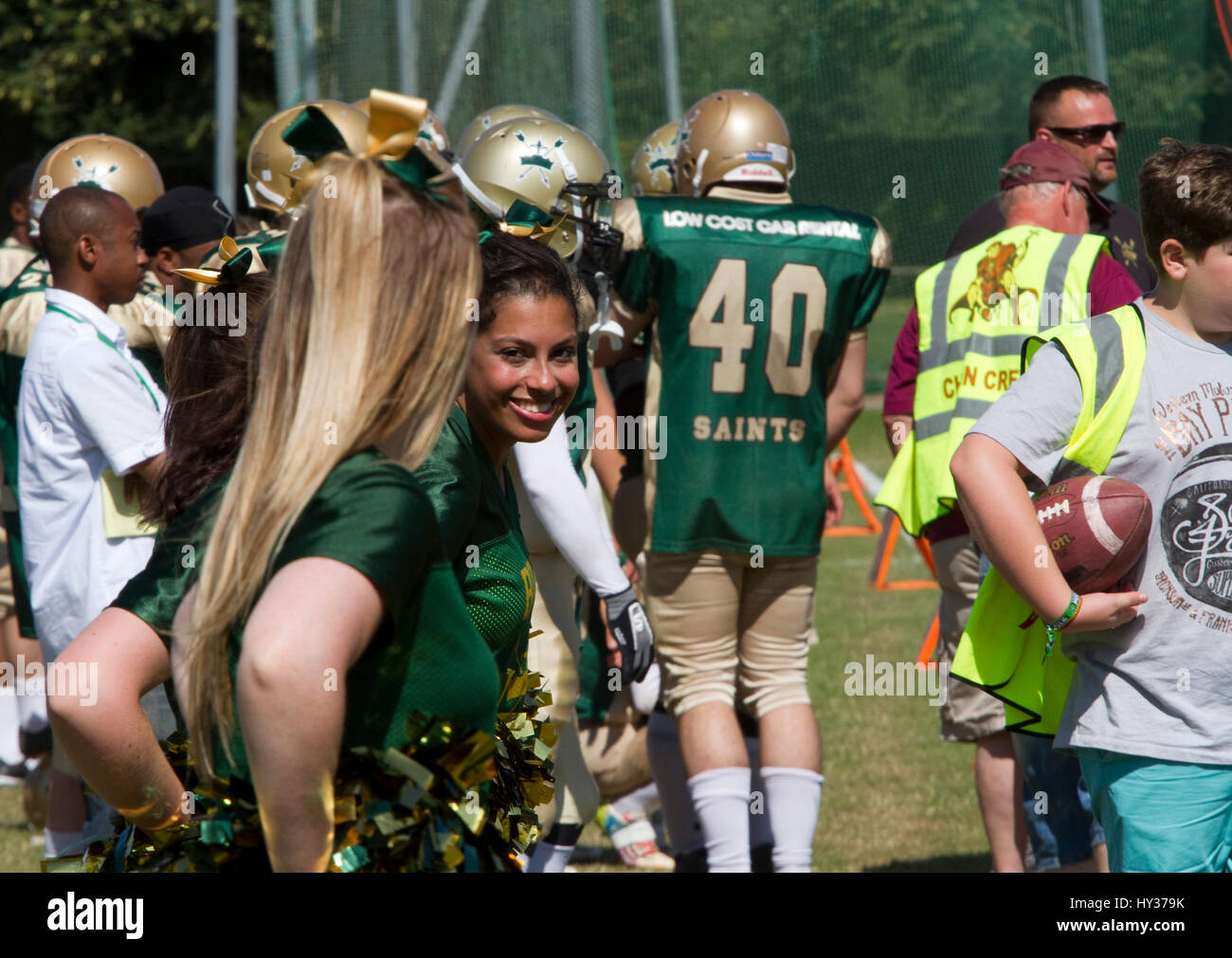 British American football in Suffolk Stock Photo