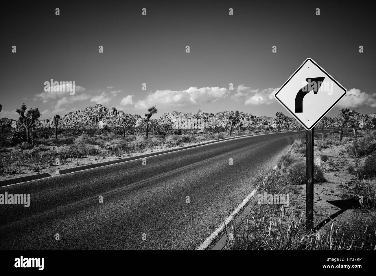 Road sign Black and White Stock Photos & Images - Alamy