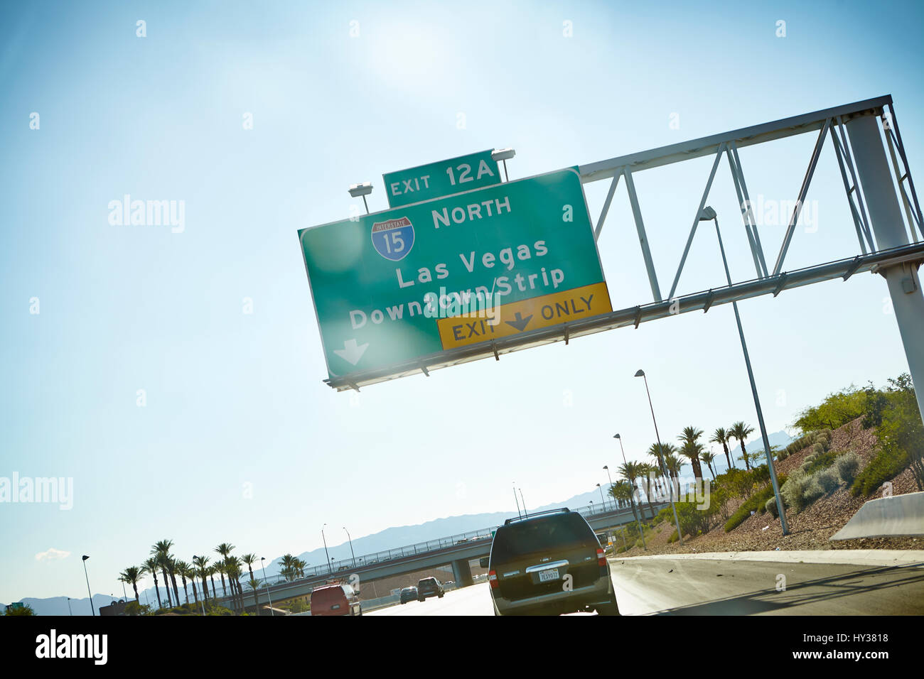 Las Vegas Strip Road Sign On The Main Street Boulevard Stock Photo, Picture  and Royalty Free Image. Image 42737638.