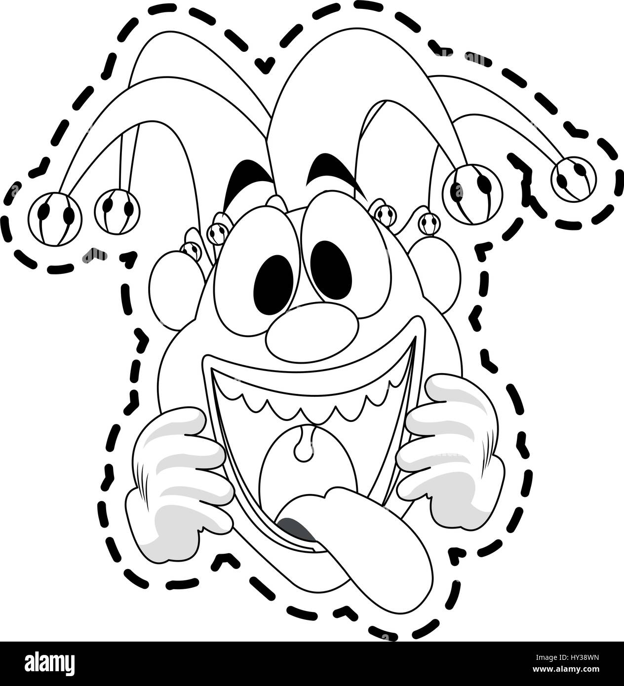 clown cartoon icon image Stock Vector Image &amp; Art - Alamy
