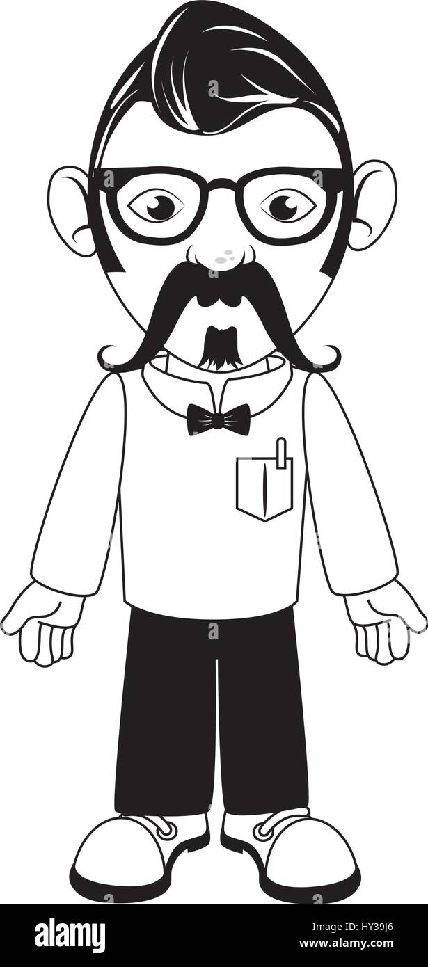 man character hipster style Stock Vector Image & Art - Alamy