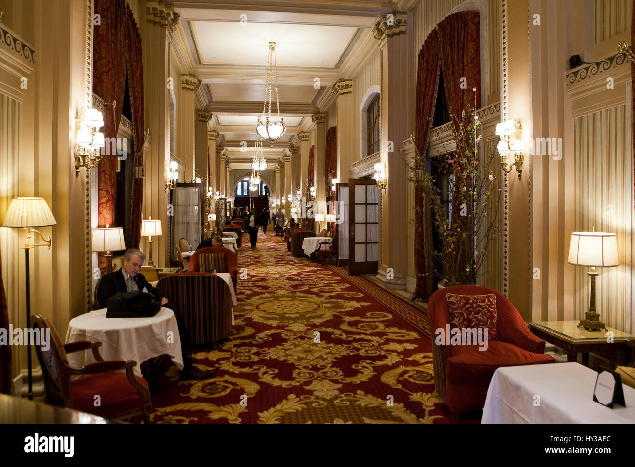 Willard InterContinental Hotel Peacock Alley - Washington, DC USA Stock Photo