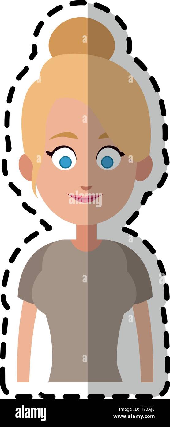 Blonde Hair Blue Eyes Stock Vector Images Alamy