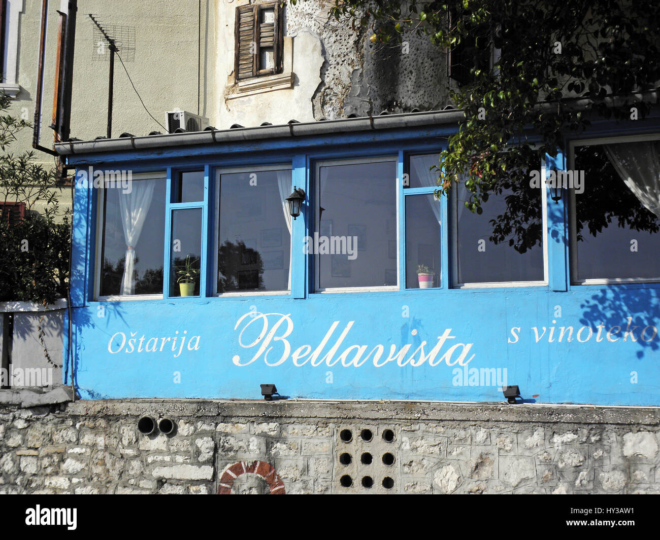 Lovran,Adriatic coast,details,fancy restaurant,Croatia,Europe,5 Stock Photo