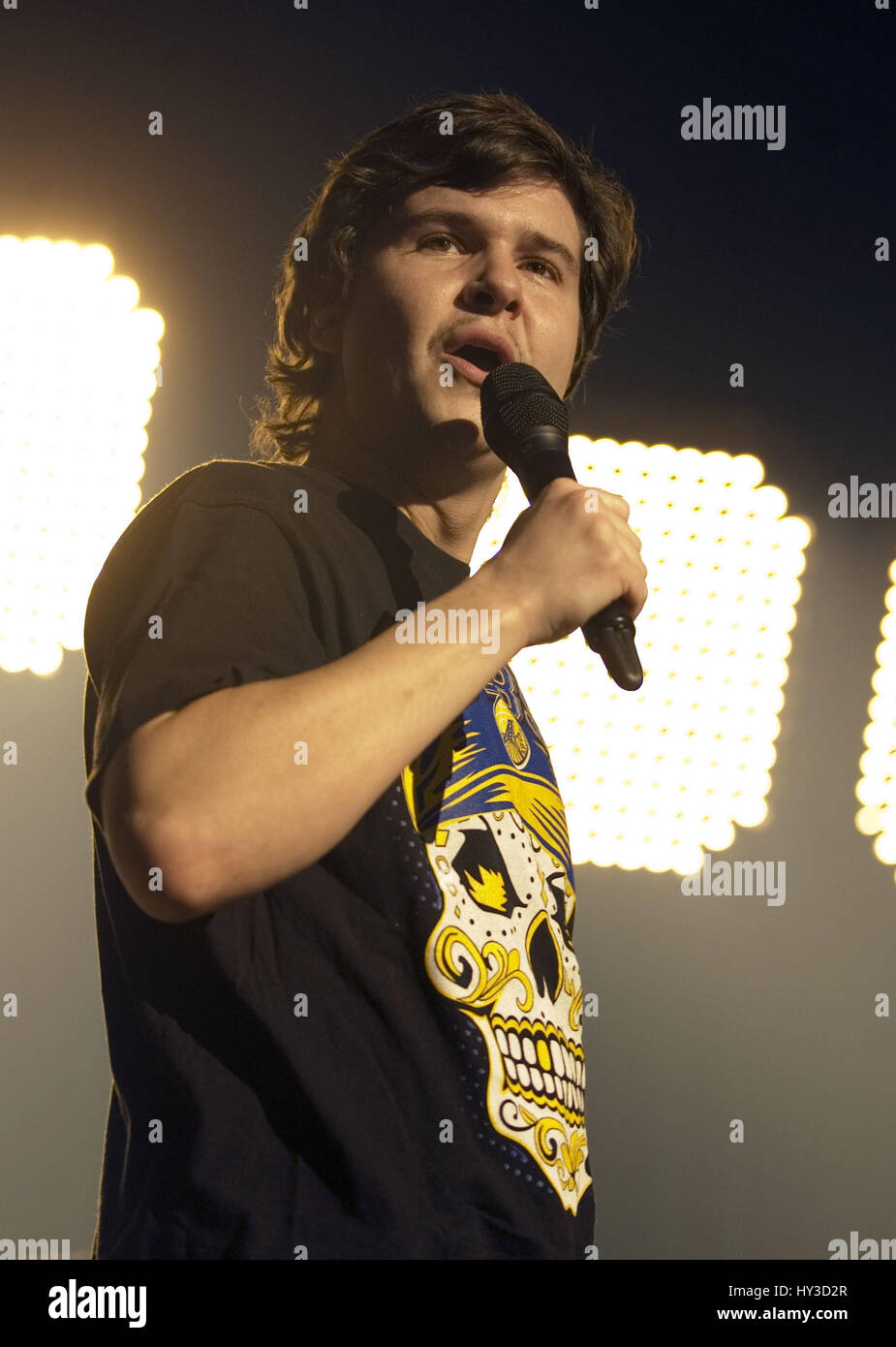 Lukas Graham headlines at the O2 Academy in Glasgow  Featuring: Lukas Graham Where: Glasgow, Scotland, United Kingdom When: 28 Feb 2017 Stock Photo