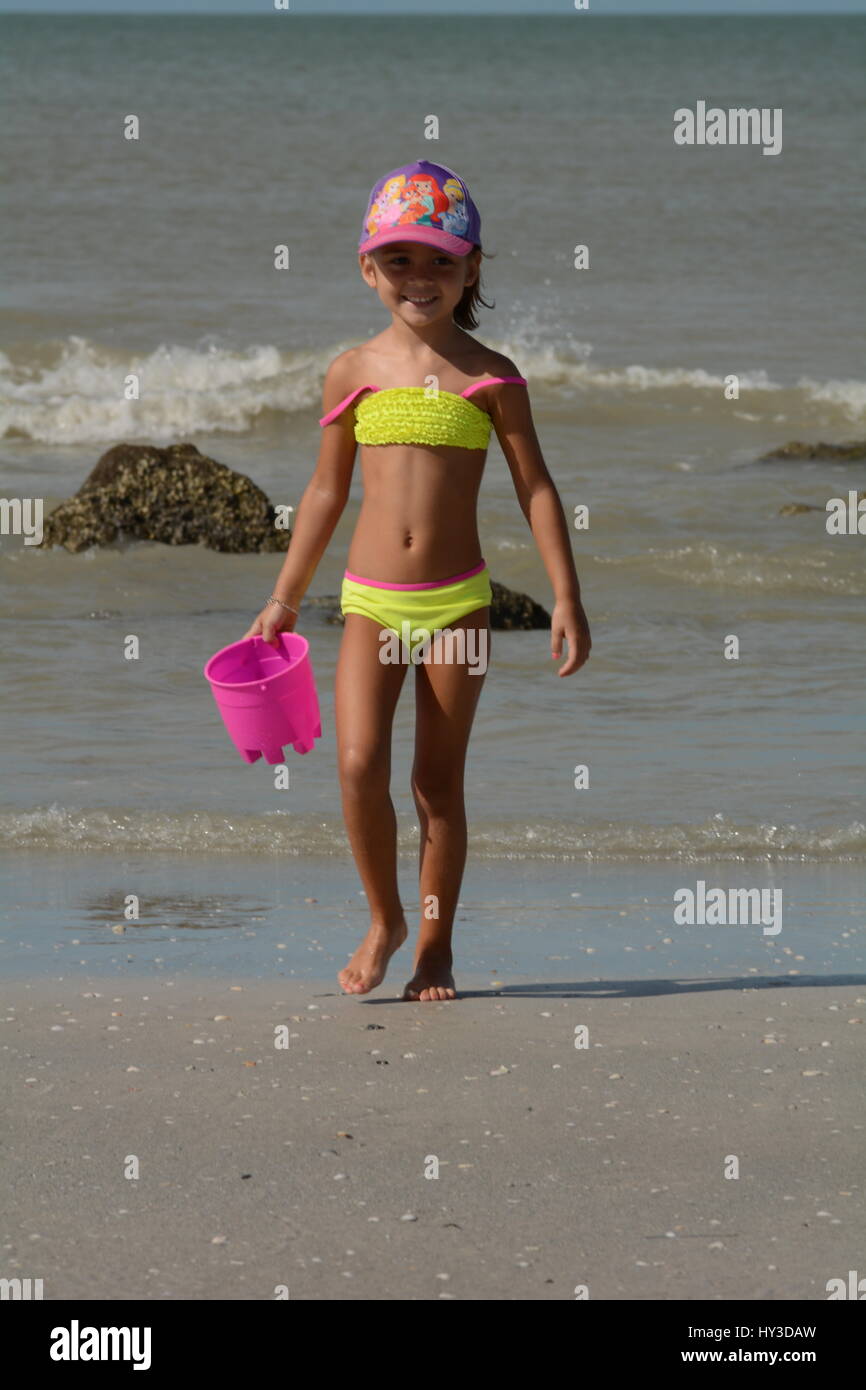 Young Girl On The Beach