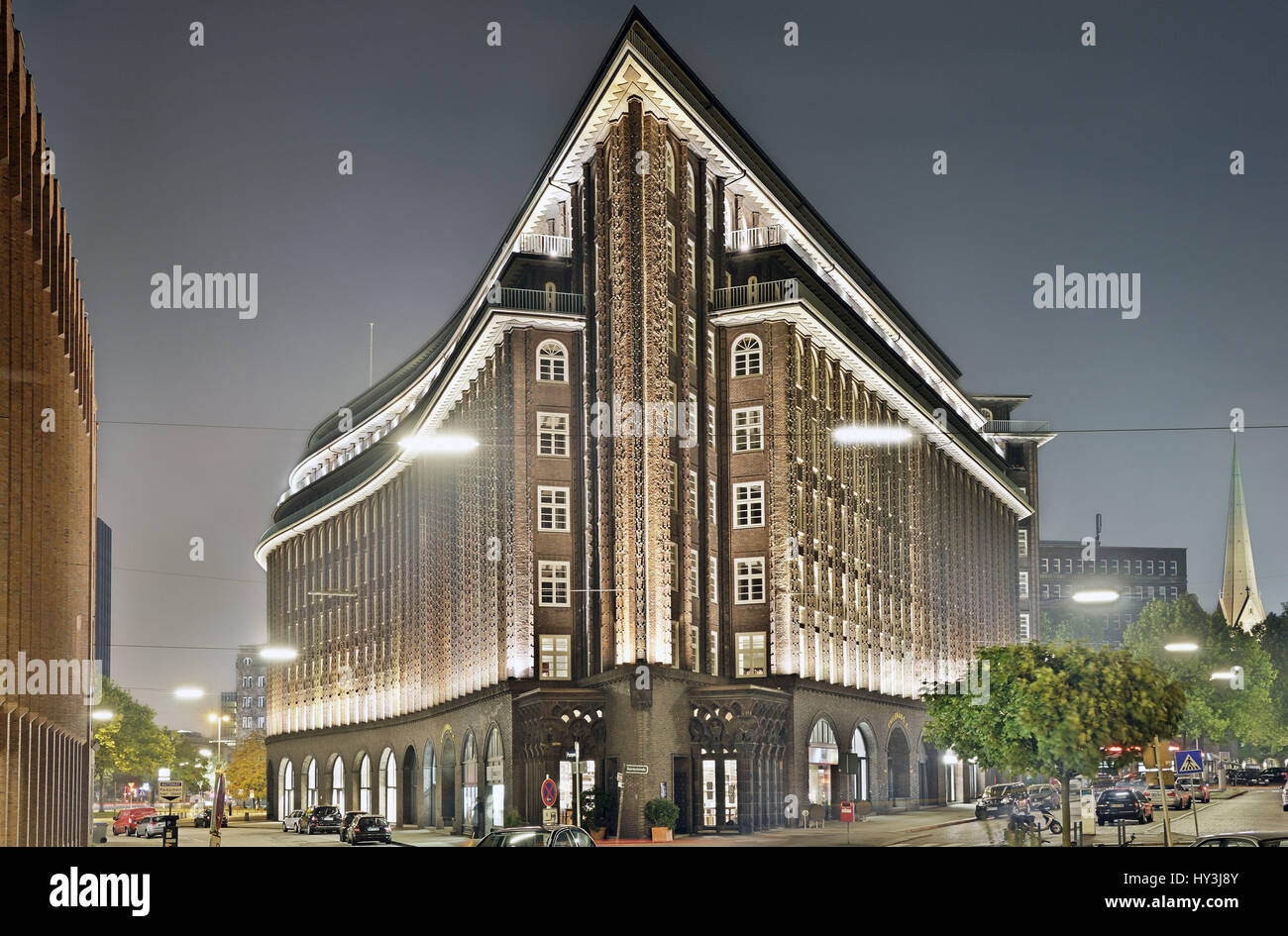 Chile house in the office house quarter in the Old Town of Hamburg, Germany, Europe, Chilehaus