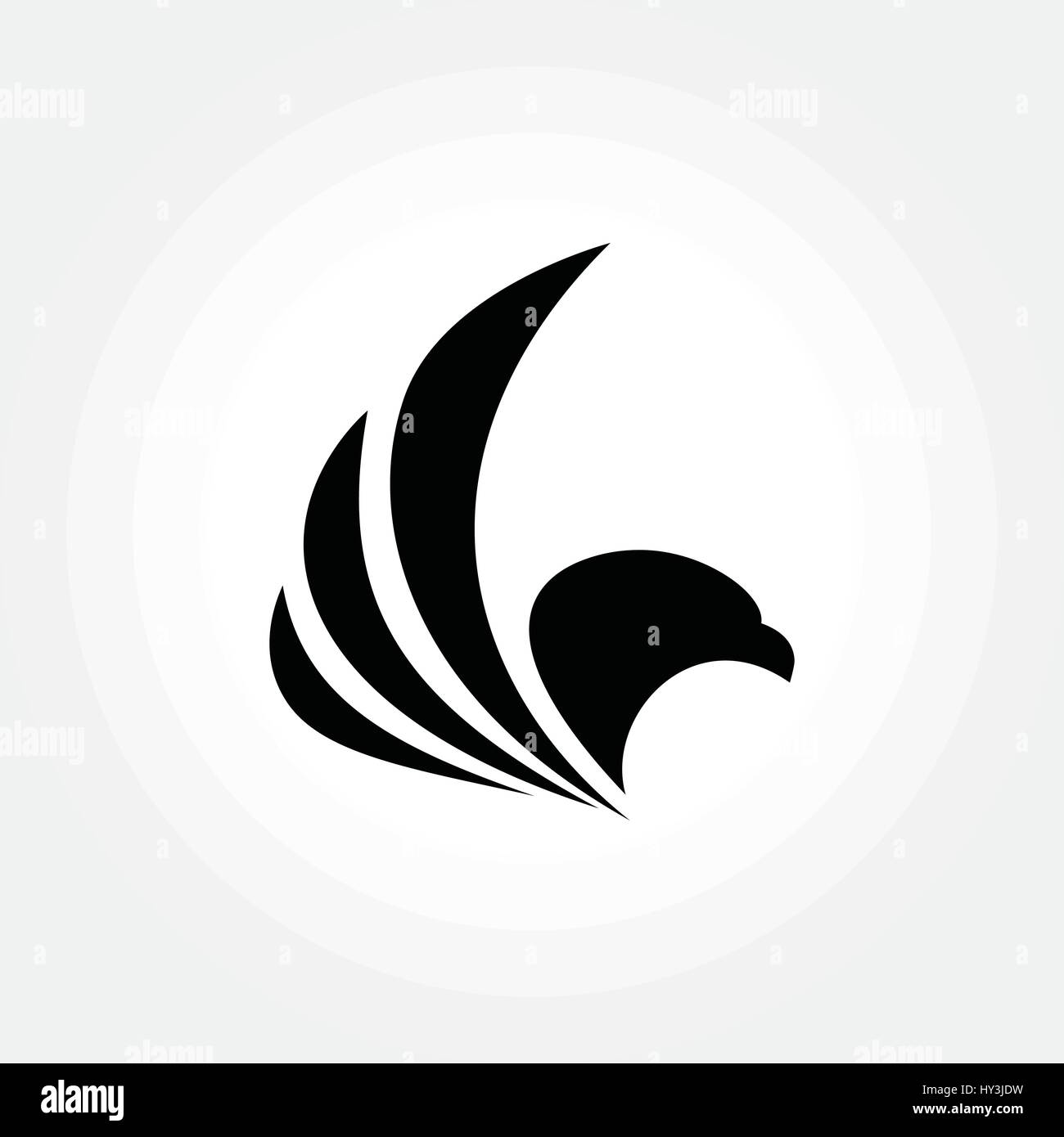 Eagle wings symbol, Aviation Industry illustration Stock Vector