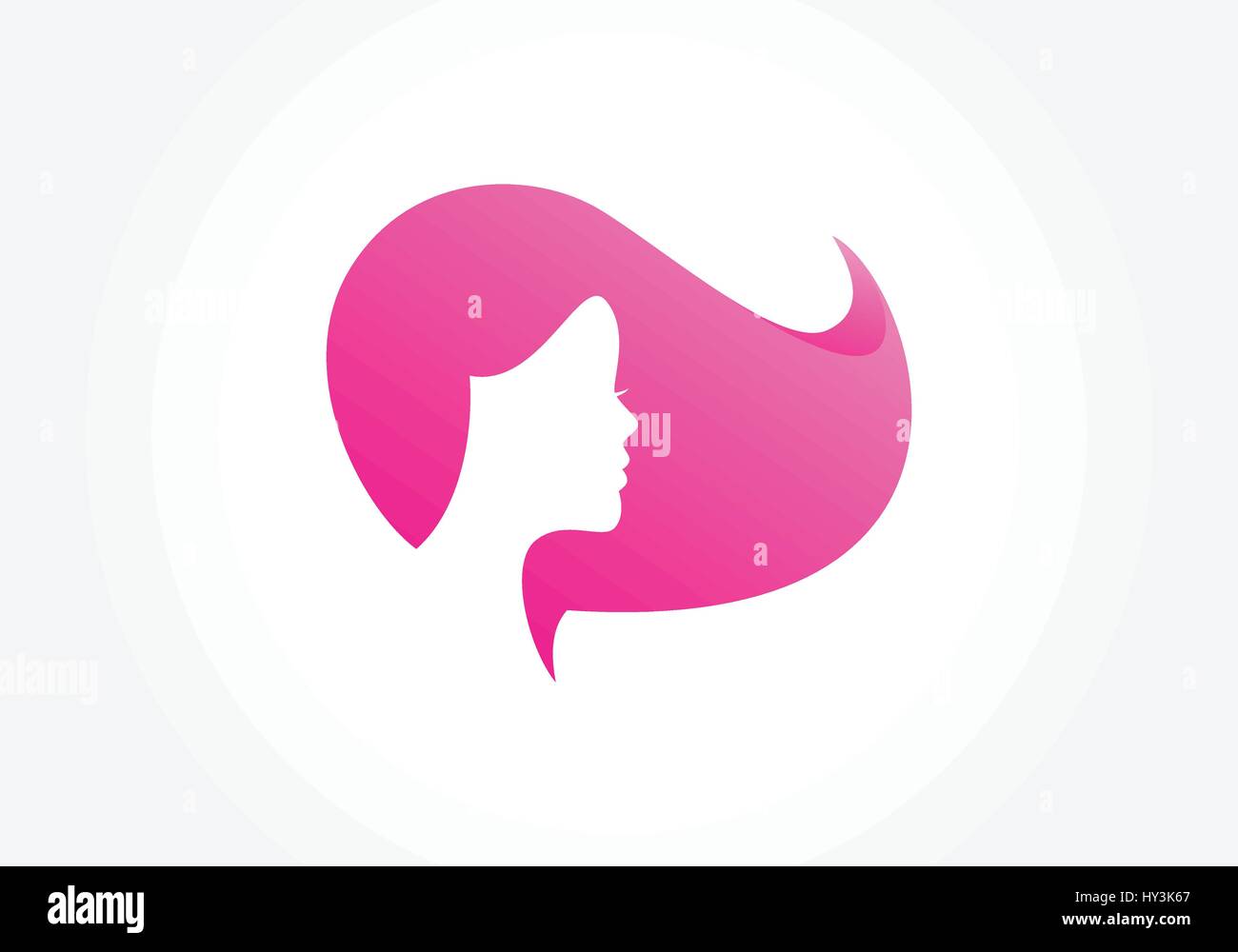 Beauty Woman Silhouette Stock Vector