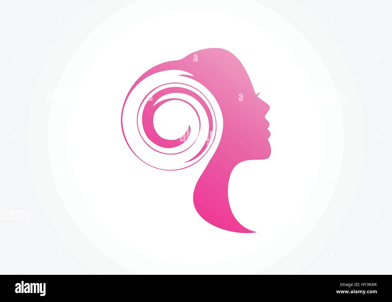 Beauty Woman Silhouette Stock Vector