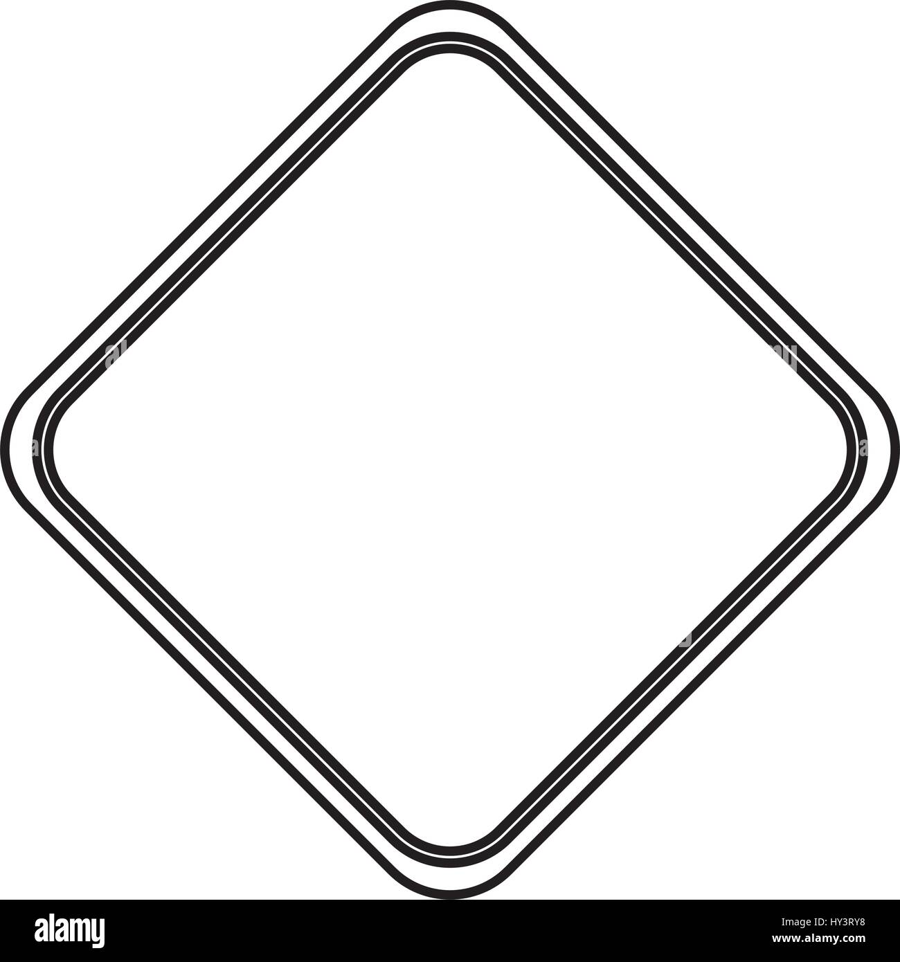 traffic sign danger warning blank vector icon illustration Stock Vector ...