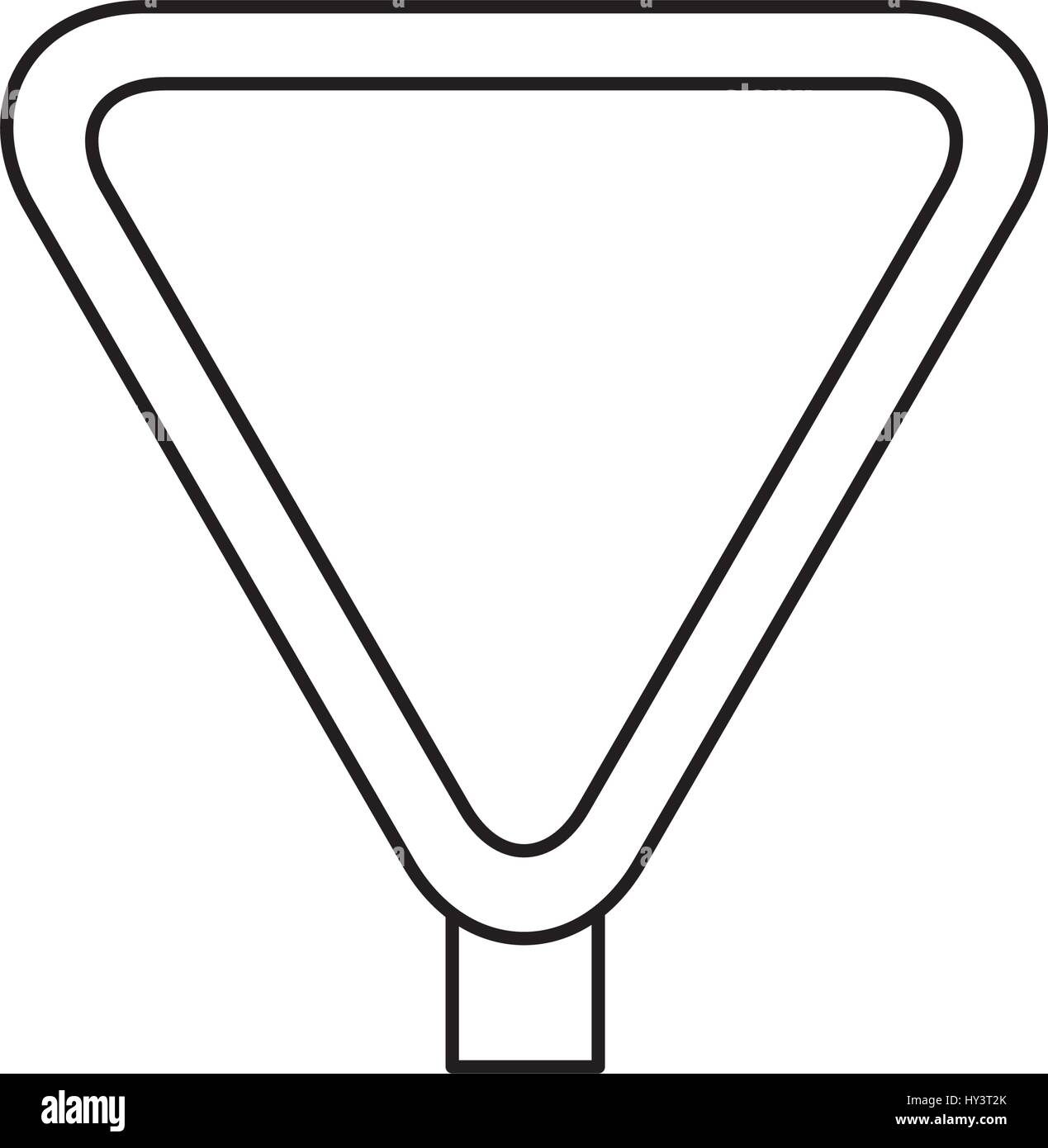 Yield and,Stop Sign blank vector icon illustration Stock Vector Image & Art  - Alamy
