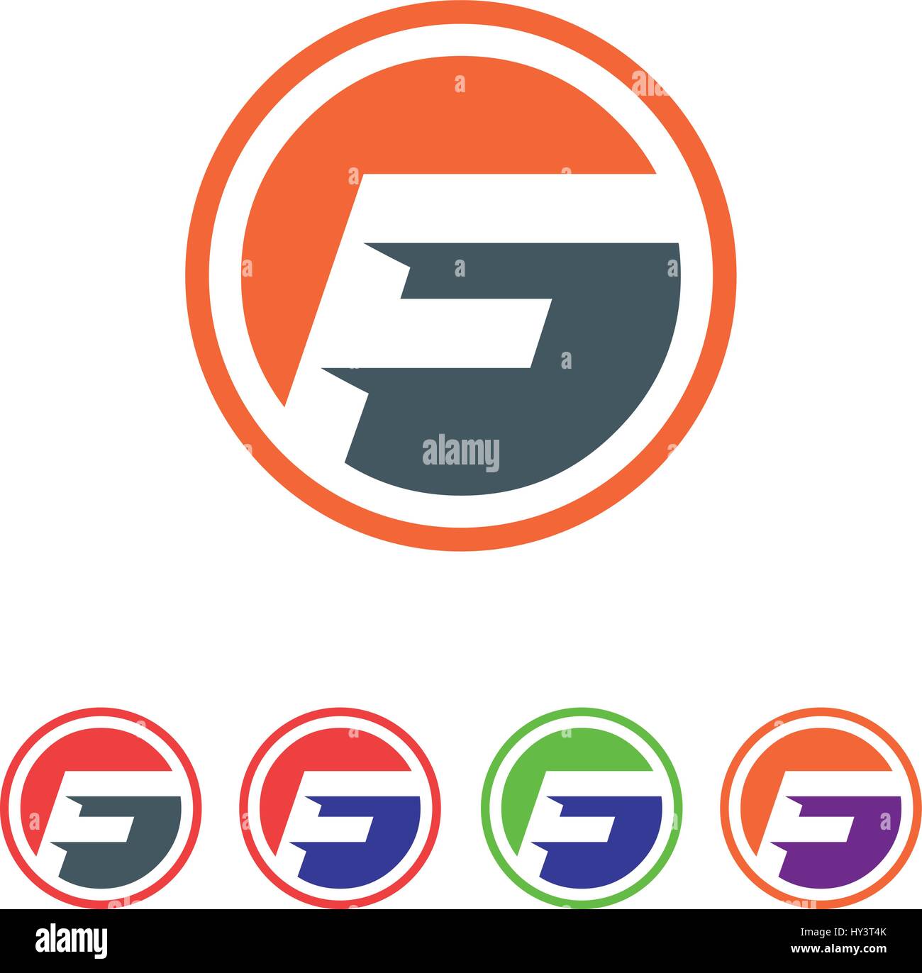 letter F Symbol design illustration, Creative Concept Stock Vector