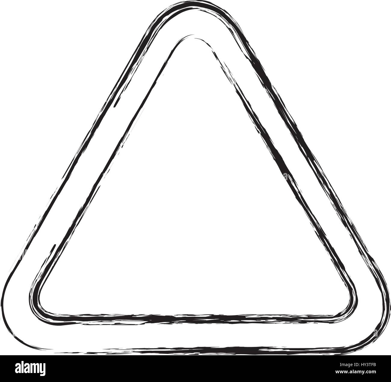 traffic sign danger warning blank vector icon illustration Stock Vector ...
