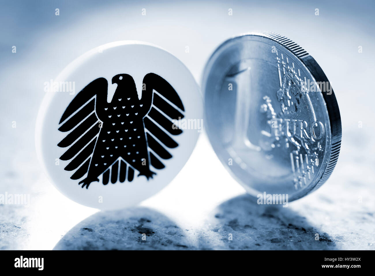 Euro coin and german federal eagle hi-res stock photography and images -  Alamy