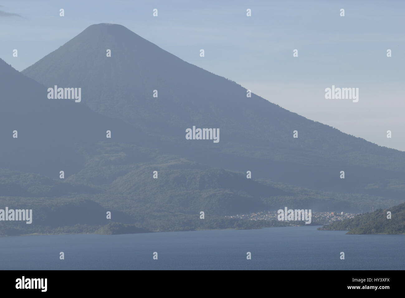 Lake Atitlán is a body of water in a massive volcanic crater in