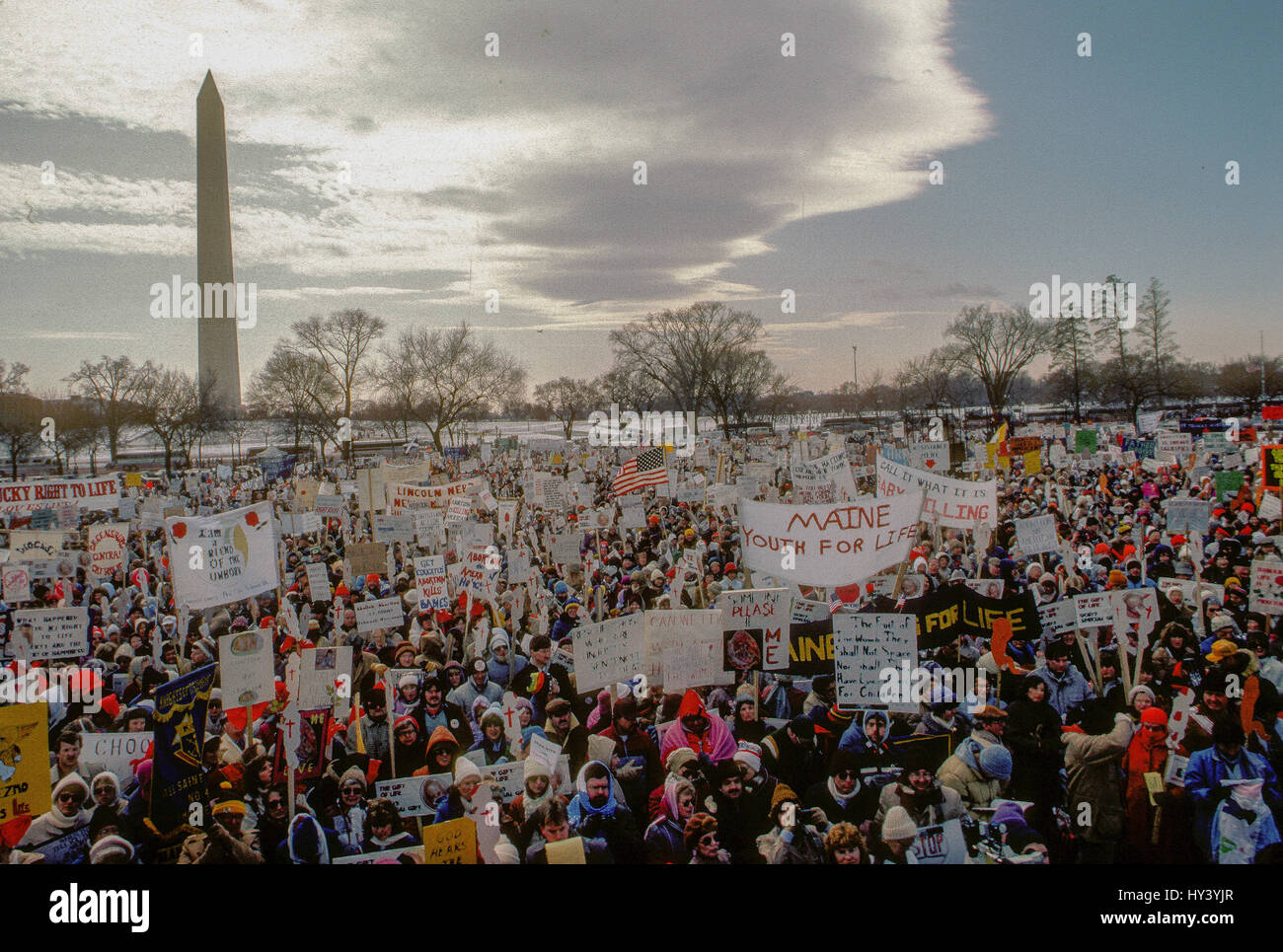 Annual RIght To Life March on the west front of the US Capitol and the US Supreme Court steps
