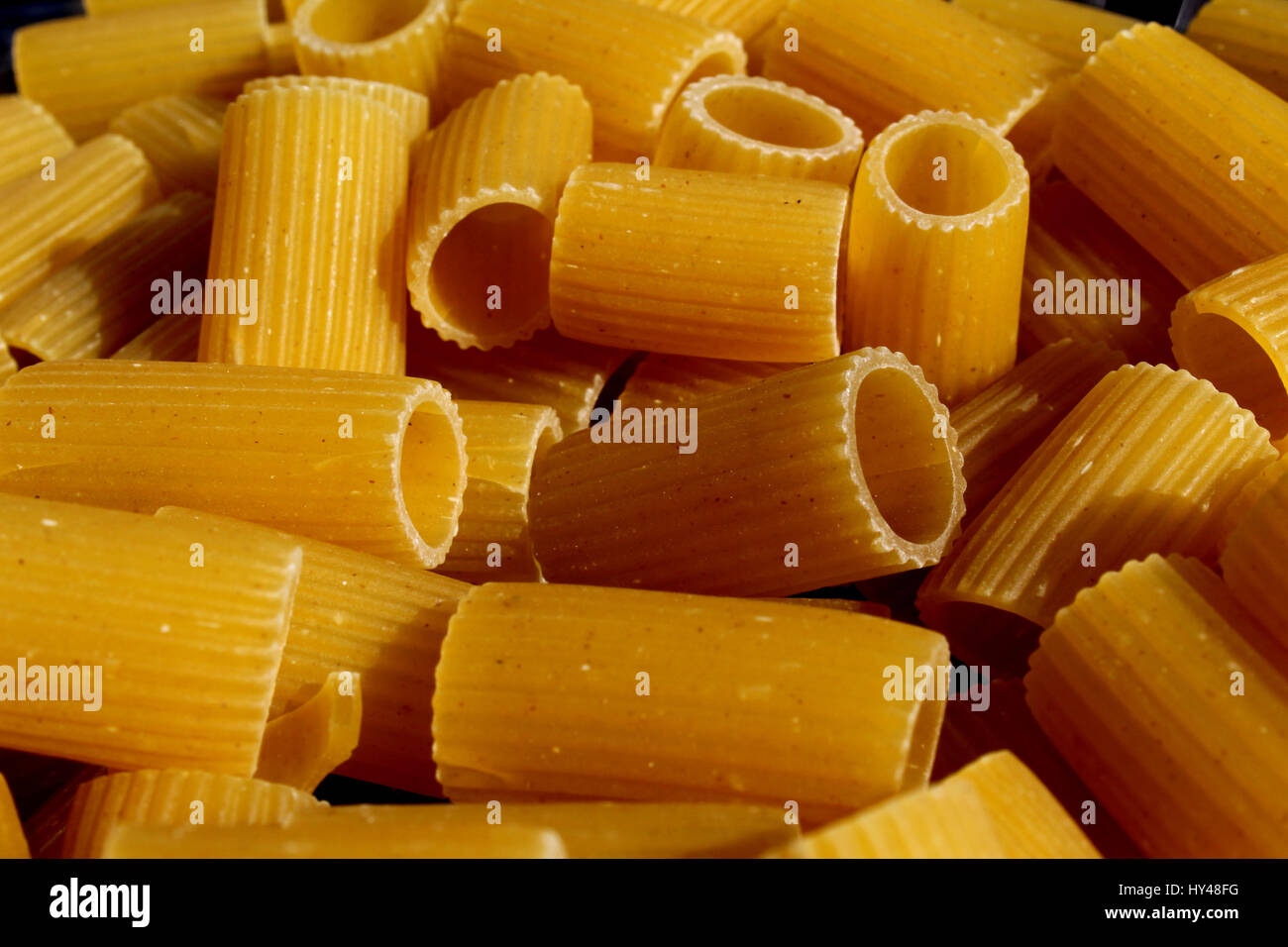 Mezze maniche pasta Stock Photo