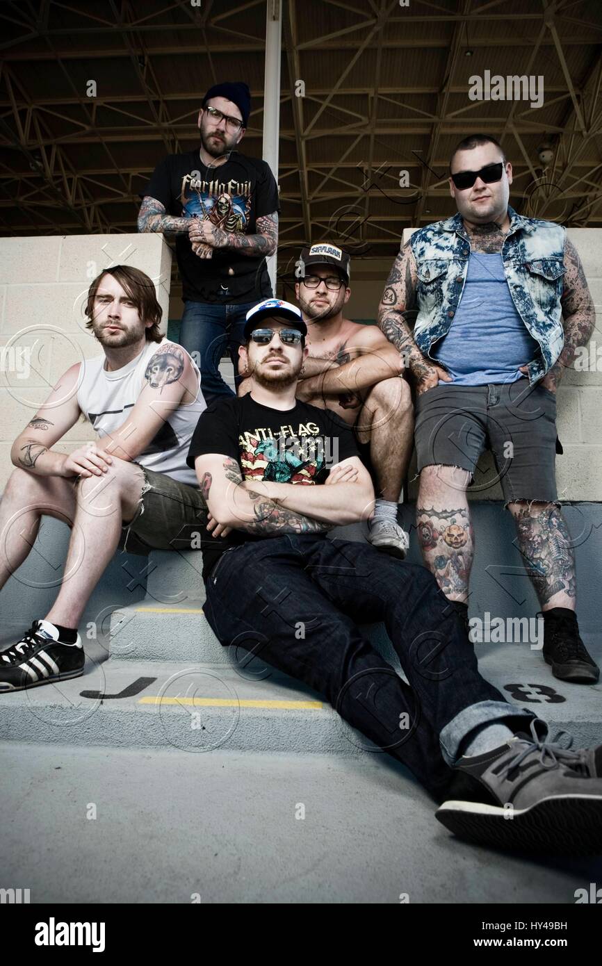 Alexisonfire photographed on the opening day of the Vans Warped Tour in  Pomona, CA on June