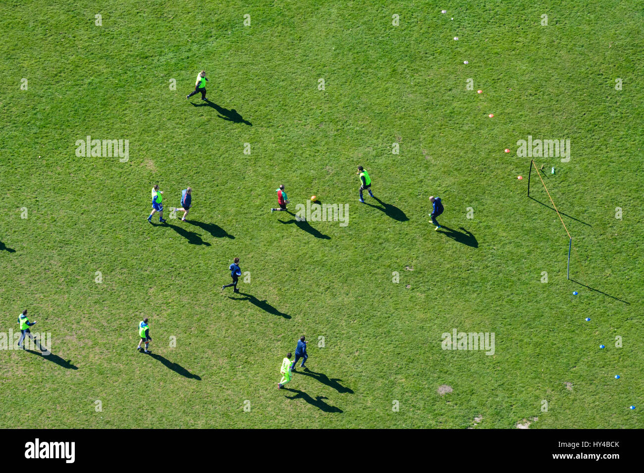 people amateurs playing football soccer, player, Wien, Vienna, 22