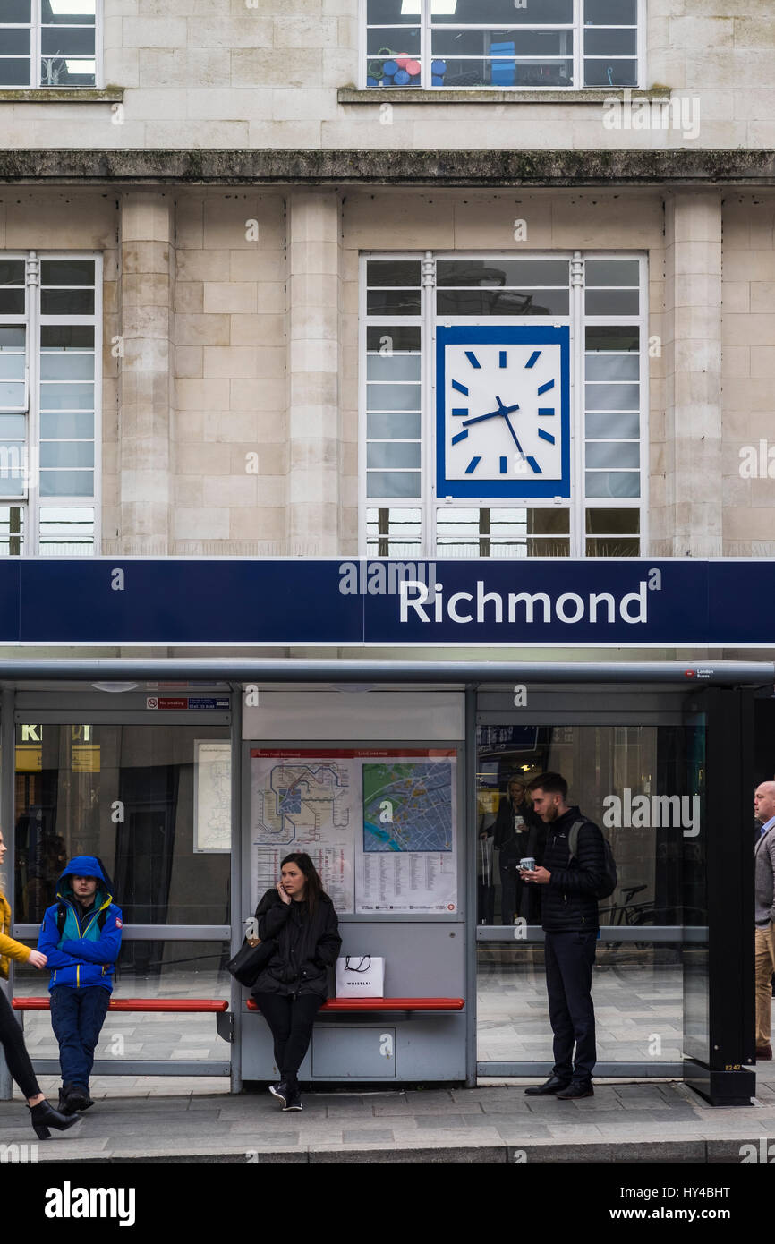 Richmond Town Centre in the South West of London, England, U.K. Stock Photo