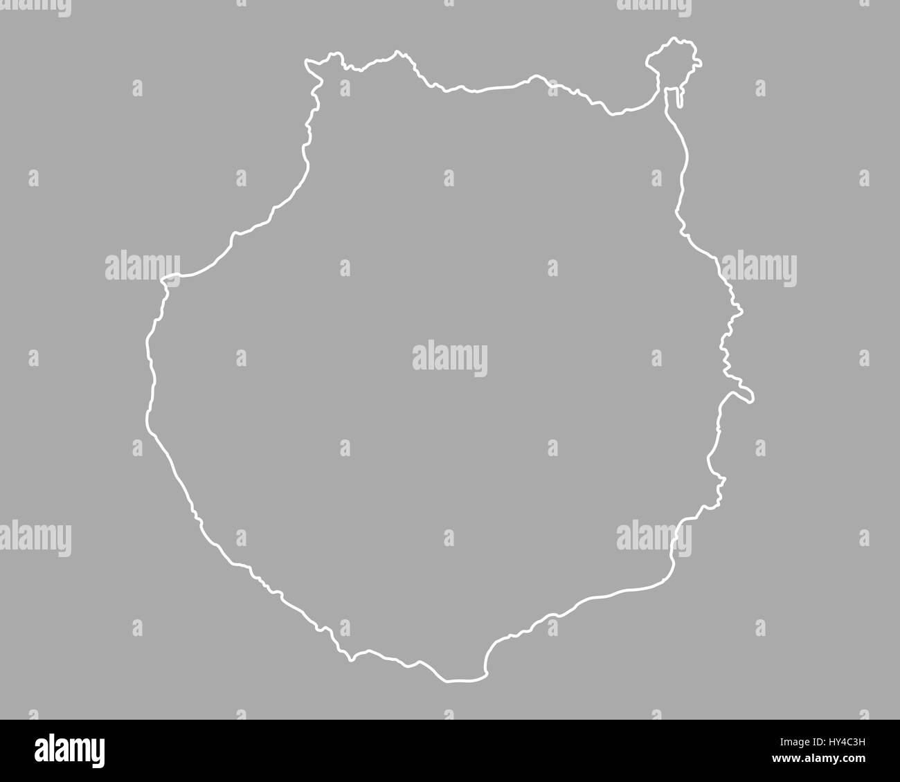 Map of Gran Canaria Stock Photo Alamy