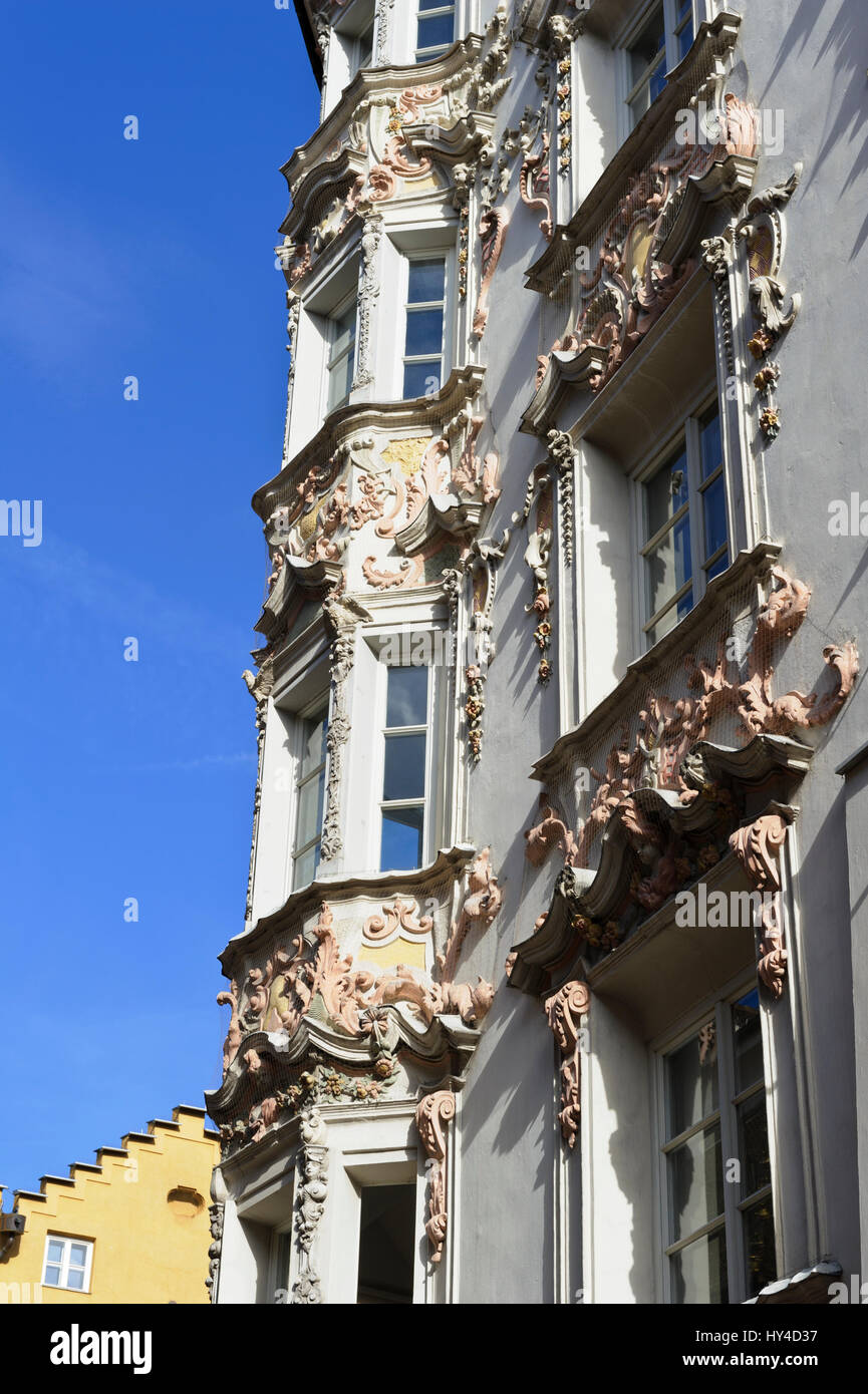 The exterior Helbling House, Innsbruck, Austria Stock Photo