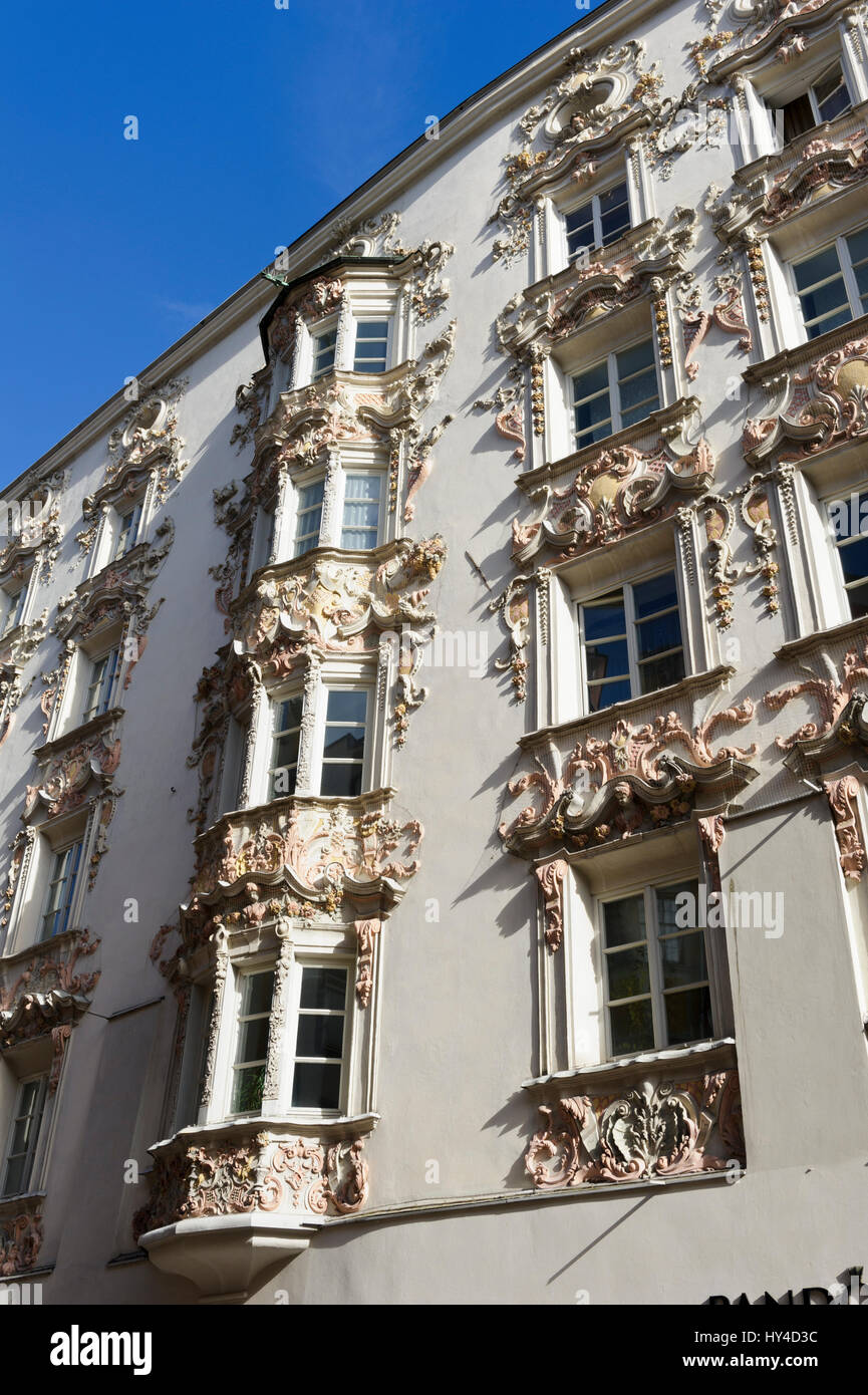 The exterior Helbling House, Innsbruck, Austria Stock Photo
