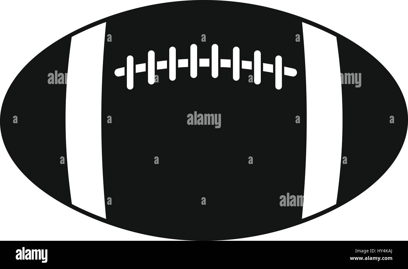 Rugby ball icon, simple style Stock Vector Art & Illustration, Vector Image: 137171290 - Alamy