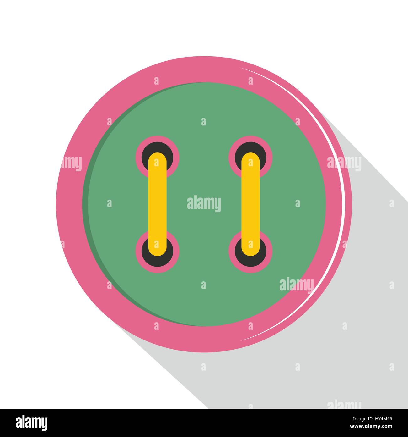 Colorful clothing button icon, flat style Stock Vector Image & Art - Alamy
