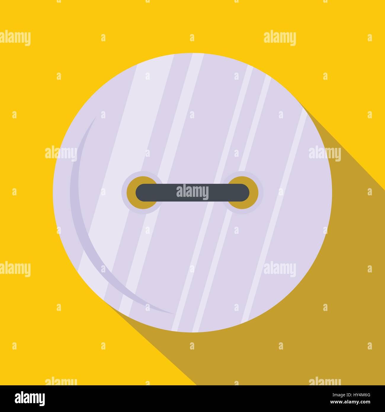 White clothing button icon, flat style Stock Vector Image & Art - Alamy