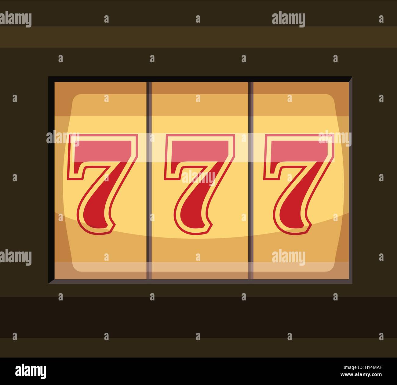 Slot machine with three sevens icon, cartoon style Stock Vector Image & Art  - Alamy