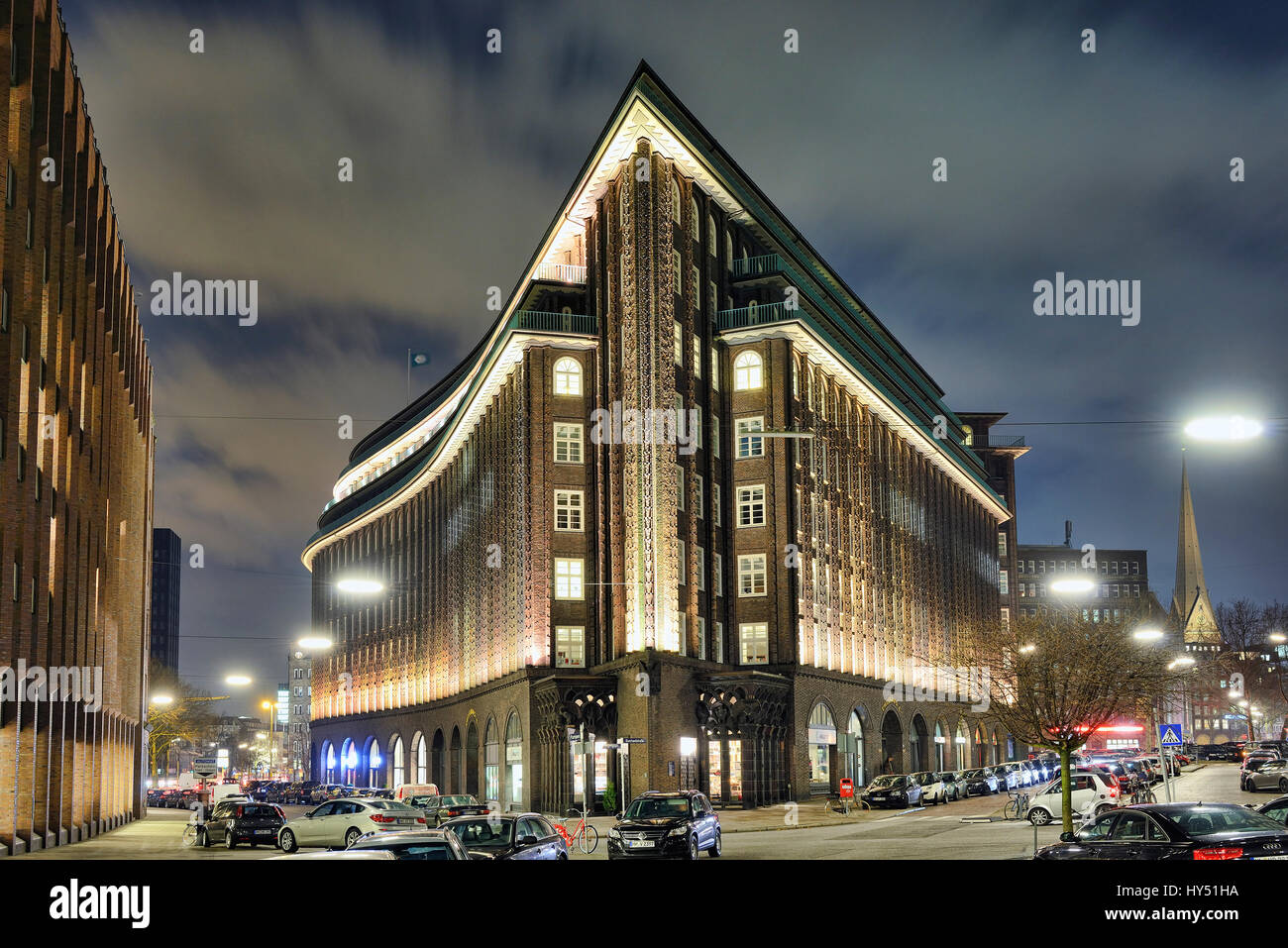 Chile house in the office house quarter in the Old Town of Hamburg, Germany, Europe, Chilehaus