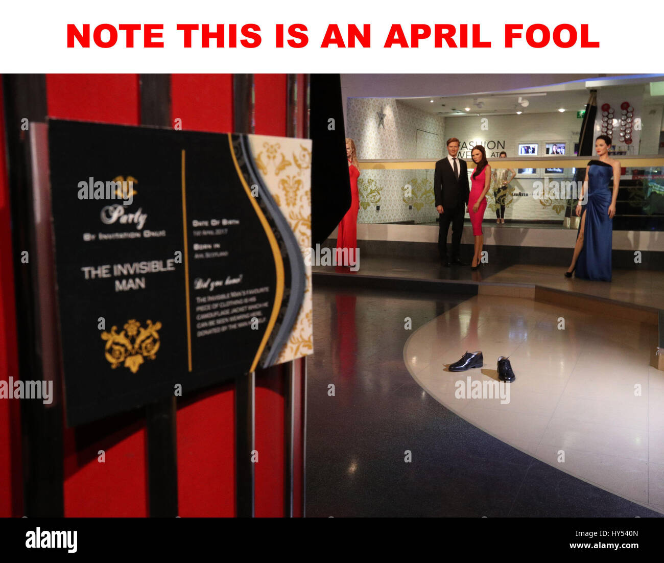 Madame Invisible NOTE THIS IS AN APRIL FOOL Madame Tussaud's April Fool installation of ...