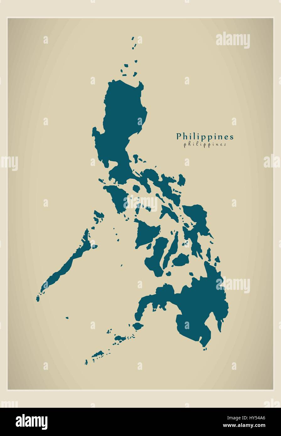 Modern Map Philippines PH Stock Vector Image & Art Alamy