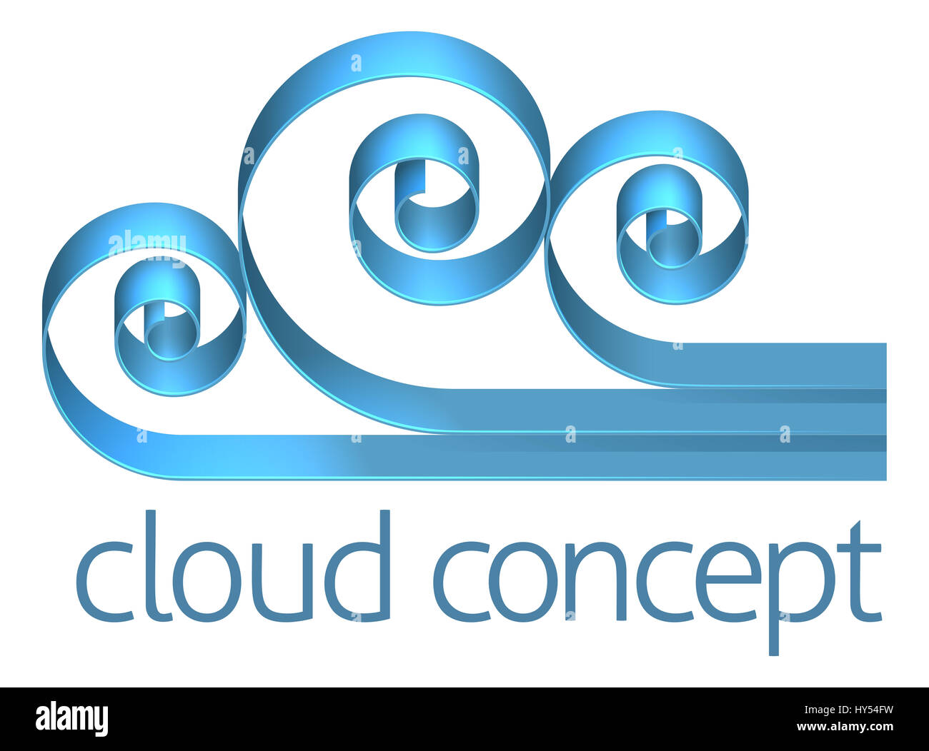 A cloud concept icon design element Stock Photo