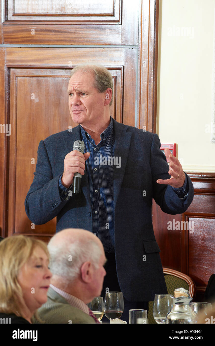 Erwin James at the The Oldie Literary Lunch 13-12-16; Stock Photo