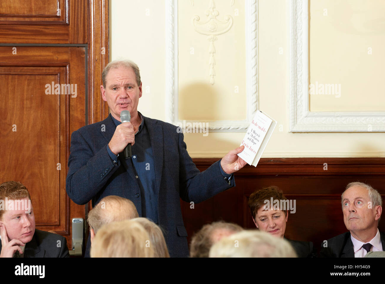 Erwin James at the The Oldie Literary Lunch 13-12-16; Stock Photo